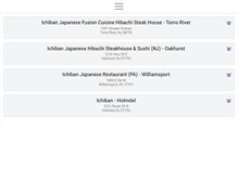 Tablet Screenshot of ichibansteakhouse.com
